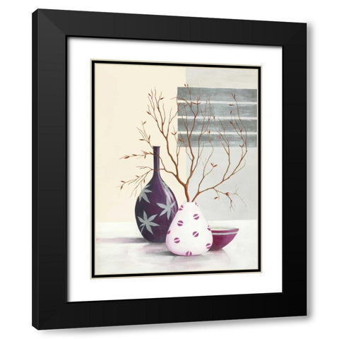 Purple Temptation II Black Modern Wood Framed Art Print with Double Matting by Sedalia, David