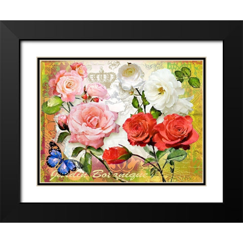 JARDIN BOTANIQUE Black Modern Wood Framed Art Print with Double Matting by Florenti, Isa
