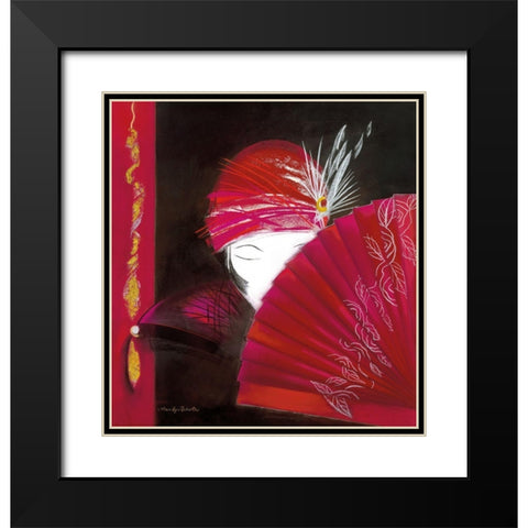 GEMINI I Black Modern Wood Framed Art Print with Double Matting by Robertson, Marilyn