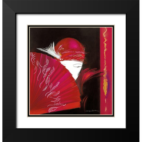 GEMINI II Black Modern Wood Framed Art Print with Double Matting by Robertson, Marilyn