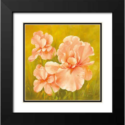 SUMMER FLAIR I Black Modern Wood Framed Art Print with Double Matting by Fasani