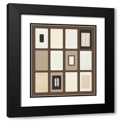 BROWN PARADOX I Black Modern Wood Framed Art Print with Double Matting by Design Show