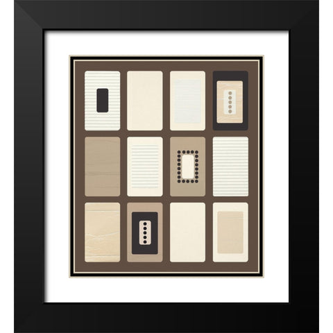 BROWN PARADOX I Black Modern Wood Framed Art Print with Double Matting by Design Show