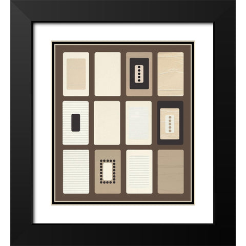 BROWN PARADOX II Black Modern Wood Framed Art Print with Double Matting by Design Show