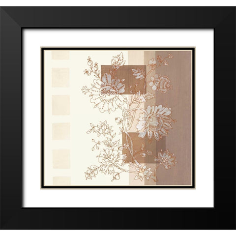 Seline I Black Modern Wood Framed Art Print with Double Matting by Verbeek-Van Den Broek