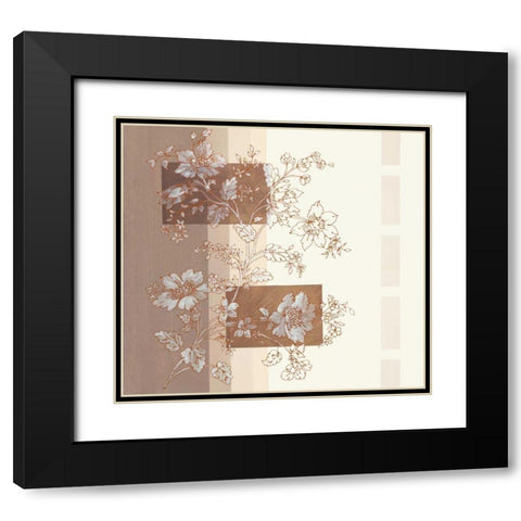 Seline II Black Modern Wood Framed Art Print with Double Matting by Verbeek-Van Den Broek