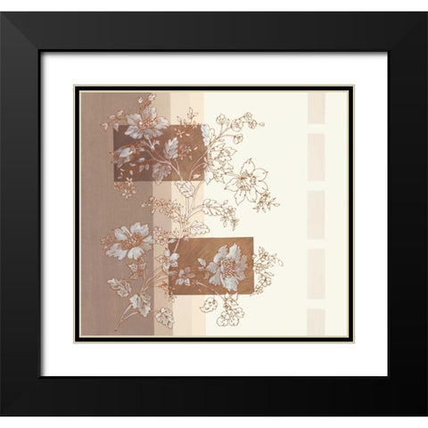 Seline II Black Modern Wood Framed Art Print with Double Matting by Verbeek-Van Den Broek