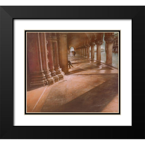 ATTENDO A S.MARCO Black Modern Wood Framed Art Print with Double Matting by Sgarbossa, Antonio