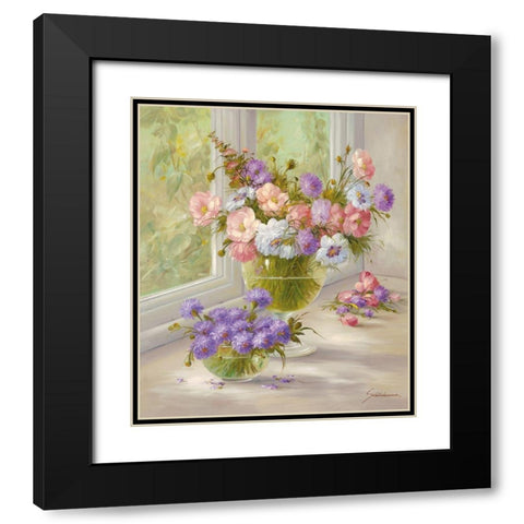 SUNDAY MORNING Black Modern Wood Framed Art Print with Double Matting by Schoelnhammer, Heinz