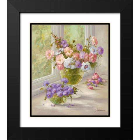 SUNDAY MORNING Black Modern Wood Framed Art Print with Double Matting by Schoelnhammer, Heinz