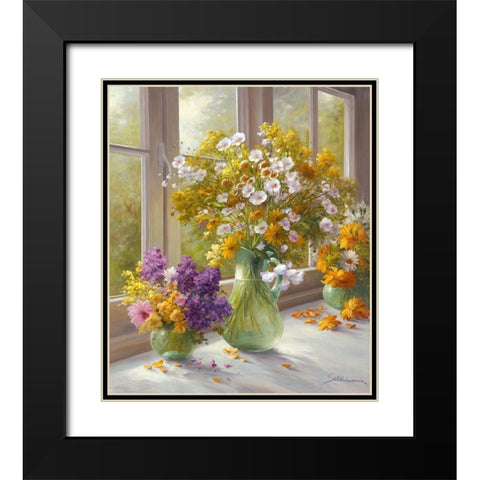 Sunny Afternoon Black Modern Wood Framed Art Print with Double Matting by Schoelnhammer, Heinz