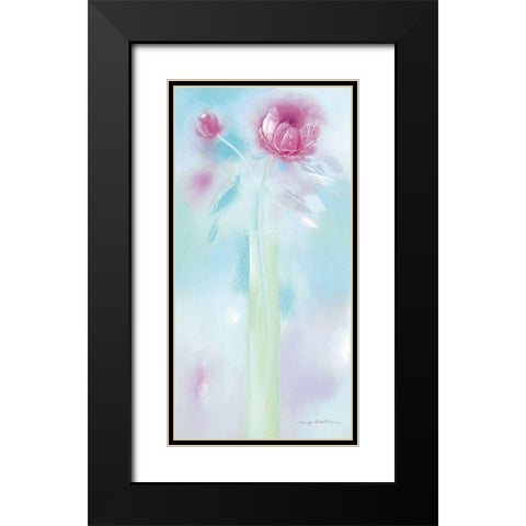 SINGLE SUMMER BLOOM I Black Modern Wood Framed Art Print with Double Matting by Robertson, Marilyn