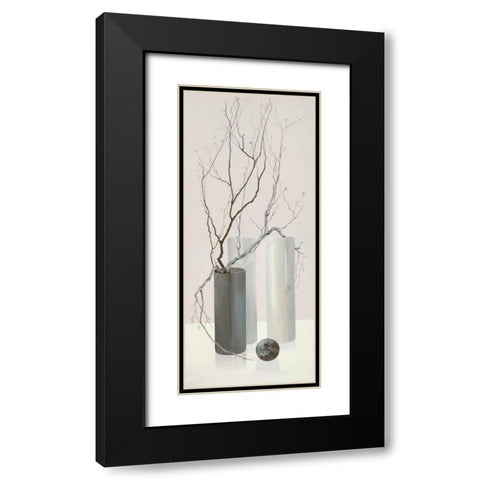 Slender Twigs I Black Modern Wood Framed Art Print with Double Matting by Wonder, Alice