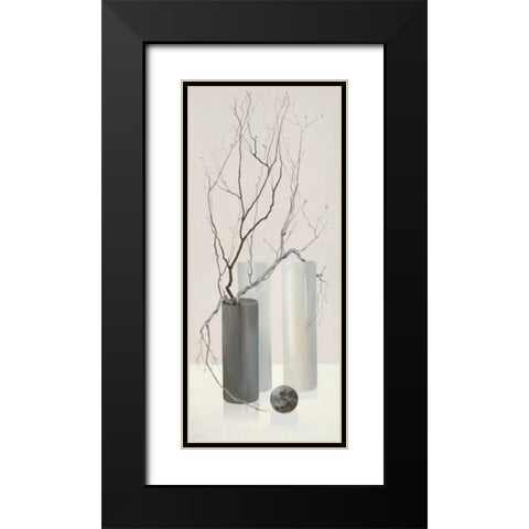 Slender Twigs I Black Modern Wood Framed Art Print with Double Matting by Wonder, Alice