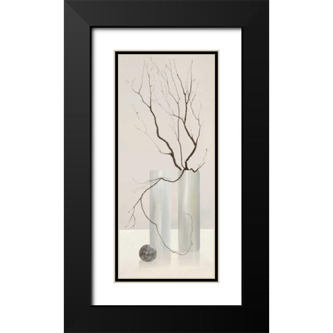 Slender Twigs II Black Modern Wood Framed Art Print with Double Matting by Wonder, Alice