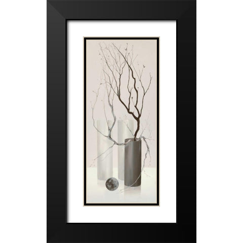 Slender Twigs III Black Modern Wood Framed Art Print with Double Matting by Wonder, Alice