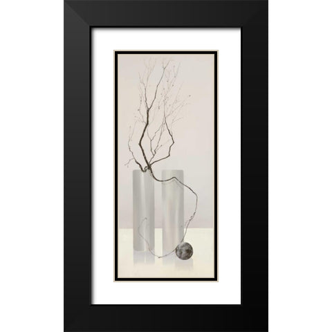 Slender Twigs IV Black Modern Wood Framed Art Print with Double Matting by Wonder, Alice
