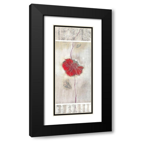 LINEN I Black Modern Wood Framed Art Print with Double Matting by Robertson, Marilyn