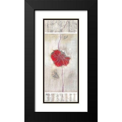 LINEN I Black Modern Wood Framed Art Print with Double Matting by Robertson, Marilyn