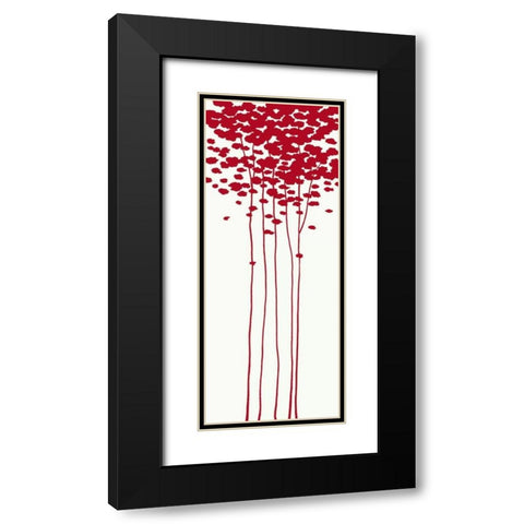 Summers Bounty I Black Modern Wood Framed Art Print with Double Matting by Sakai, Takashi