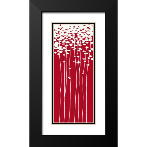 Summers Bounty II Black Modern Wood Framed Art Print with Double Matting by Sakai, Takashi