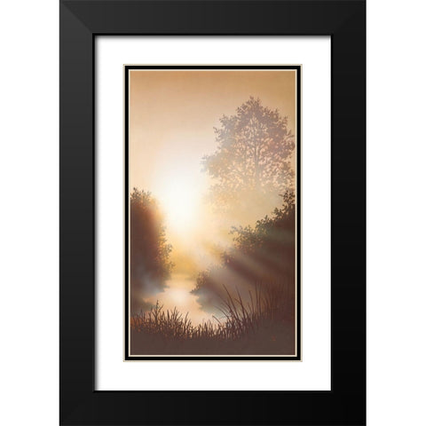 EARLY SPRING I Black Modern Wood Framed Art Print with Double Matting by Walsh, Peter