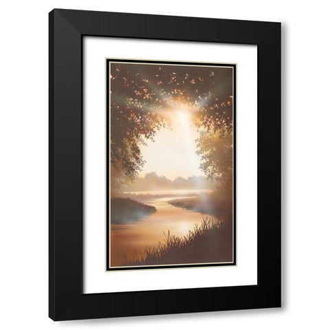 EARLY SPRING II Black Modern Wood Framed Art Print with Double Matting by Walsh, Peter
