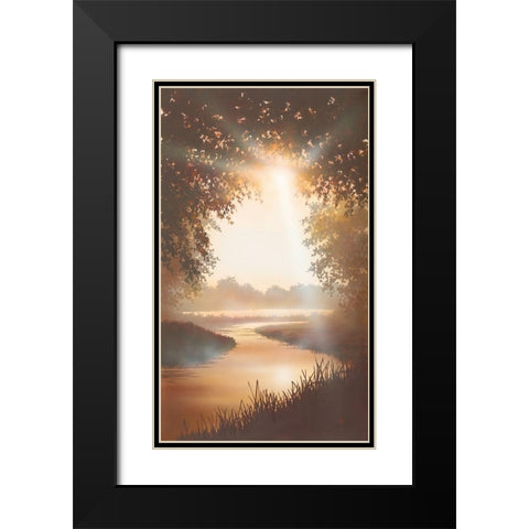 EARLY SPRING II Black Modern Wood Framed Art Print with Double Matting by Walsh, Peter