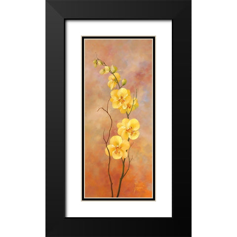 JAPANESE STYLE II Black Modern Wood Framed Art Print with Double Matting by Fasani