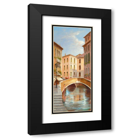 Memories Of Venice I Black Modern Wood Framed Art Print with Double Matting by Smith, B.