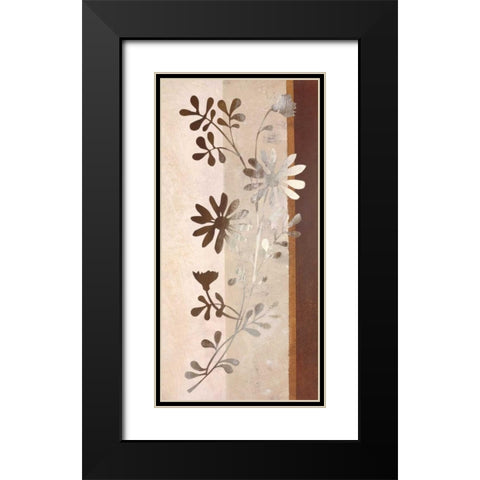 Floral Concerto II Black Modern Wood Framed Art Print with Double Matting by Verbeek-Van Den Broek