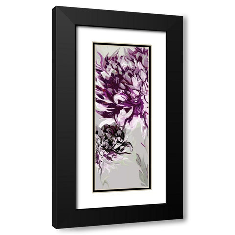 Purple Allure I Black Modern Wood Framed Art Print with Double Matting by Scaffardi, Sally
