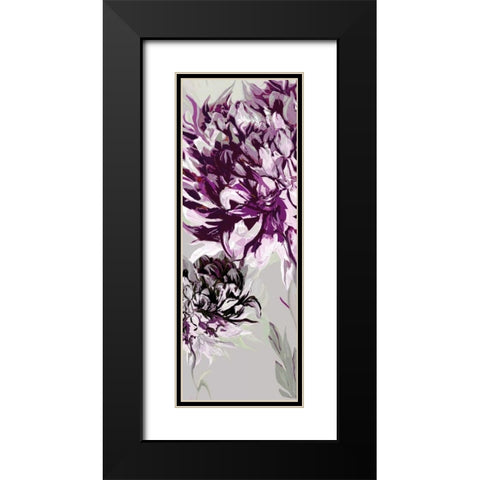 Purple Allure I Black Modern Wood Framed Art Print with Double Matting by Scaffardi, Sally
