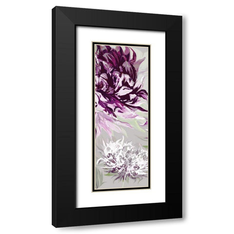 Purple Allure II Black Modern Wood Framed Art Print with Double Matting by Scaffardi, Sally