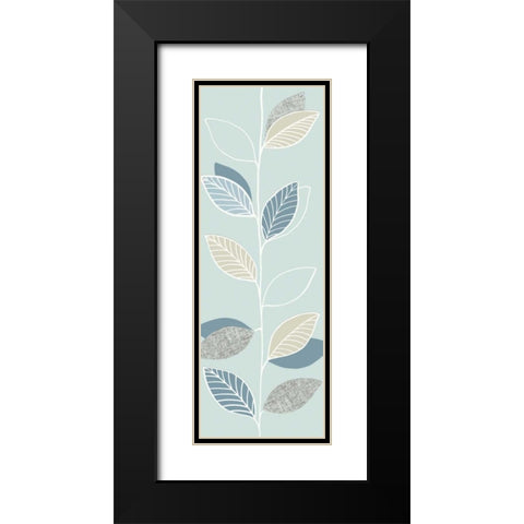Blue Pageant I Black Modern Wood Framed Art Print with Double Matting by Design Show