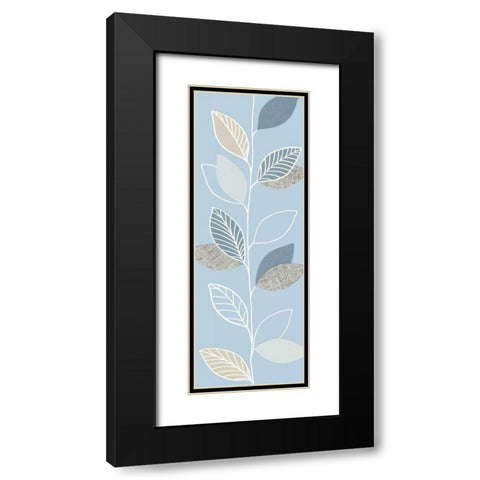 Blue Pageant II Black Modern Wood Framed Art Print with Double Matting by Design Show