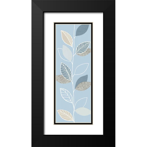 Blue Pageant II Black Modern Wood Framed Art Print with Double Matting by Design Show