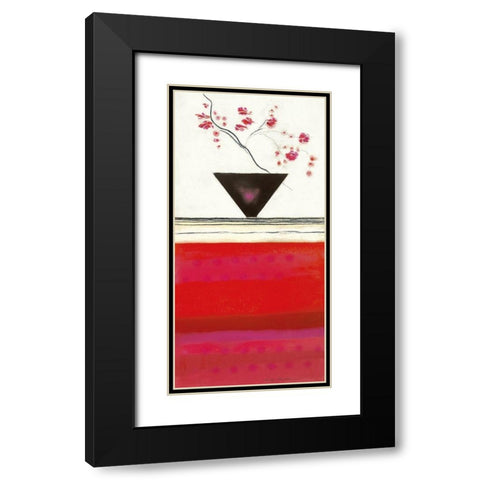 RUBY I Black Modern Wood Framed Art Print with Double Matting by Robertson, Marilyn