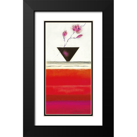 RUBY II Black Modern Wood Framed Art Print with Double Matting by Robertson, Marilyn