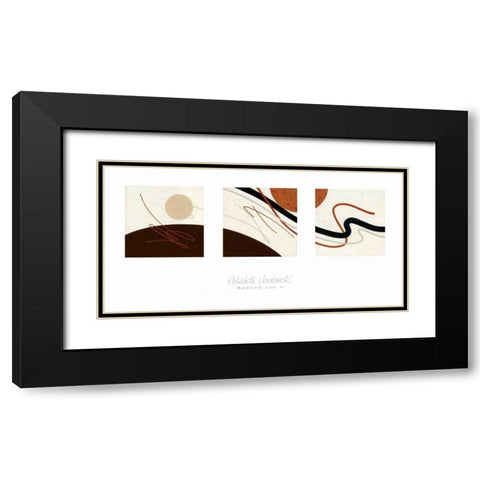 Spaced Out II Black Modern Wood Framed Art Print with Double Matting by Verdonck, Elisabeth