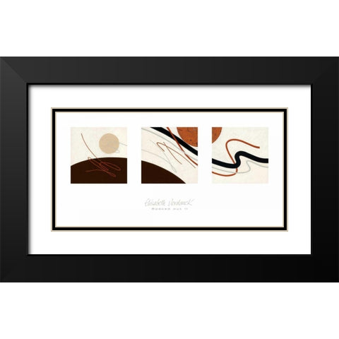 Spaced Out II Black Modern Wood Framed Art Print with Double Matting by Verdonck, Elisabeth