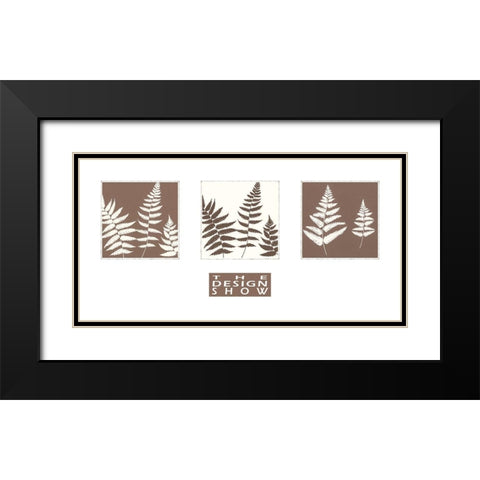 MOCCA FERN I Black Modern Wood Framed Art Print with Double Matting by Design Show