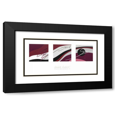Fluid Movement II Black Modern Wood Framed Art Print with Double Matting by Verdonck, Elisabeth