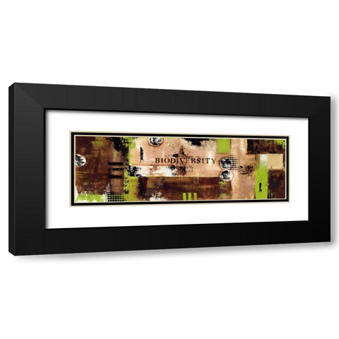 Biodiversity Black Modern Wood Framed Art Print with Double Matting by Bugna, Severine