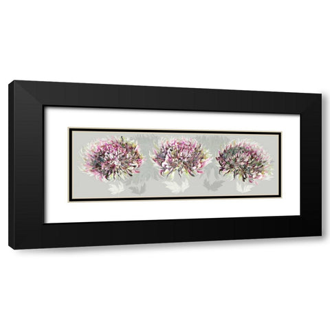 Pink Allure I Black Modern Wood Framed Art Print with Double Matting by Scaffardi, Sally