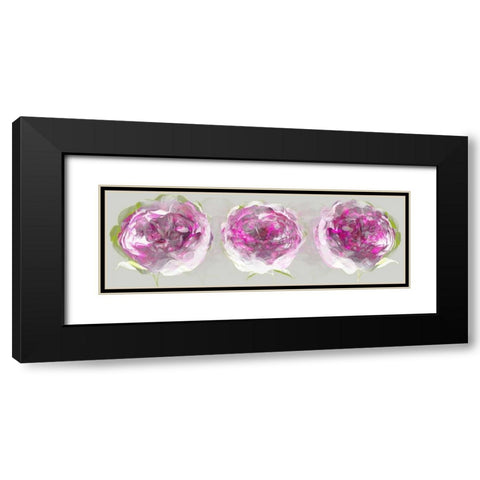 Pink Allure II Black Modern Wood Framed Art Print with Double Matting by Scaffardi, Sally