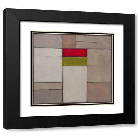 Harmony II Black Modern Wood Framed Art Print with Double Matting by Verbeek-Van Den Broek