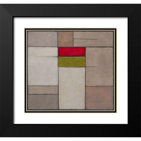 Harmony II Black Modern Wood Framed Art Print with Double Matting by Verbeek-Van Den Broek