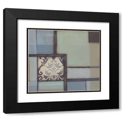 Patchwork Patterns I Black Modern Wood Framed Art Print with Double Matting by Verbeek-Van Den Broek