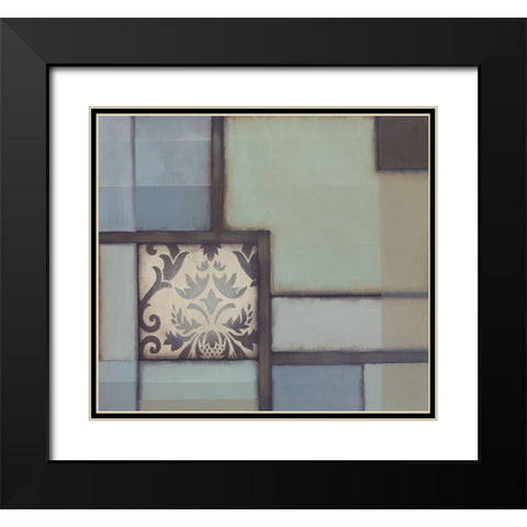 Patchwork Patterns I Black Modern Wood Framed Art Print with Double Matting by Verbeek-Van Den Broek